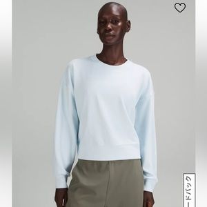 NWT lululemon ribbed softstreme perfectly oversized cropped crew